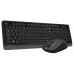 Клавиатура + мышь A4Tech Fstyler FG1012 клав:черный/серый мышь:черный USB беспроводная Multimedia (FG1012 BLACK)