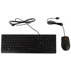 Клавиатура + мышь Lenovo 300 U клав:черный мышь:черный USB