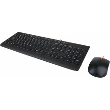 Клавиатура + мышь Lenovo 300 U клав:черный мышь:черный USB