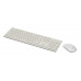 Клавиатура + мышь Оклик 240M клав:белый мышь:белый USB беспроводная slim Multimedia