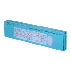 Клавиатура + мышь Оклик 240M клав:черный мышь:черный USB беспроводная slim Multimedia