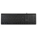 Клавиатура Оклик 490ML черный USB slim Multimedia LED