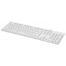 Клавиатура Оклик 500M белый USB slim Multimedia
