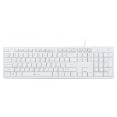 Клавиатура Оклик 500M белый USB slim Multimedia