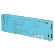 Клавиатура Оклик 520M2U черный/черный USB slim Multimedia