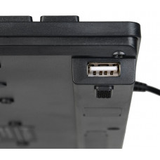 Клавиатура Оклик 520M2U черный/черный USB slim Multimedia