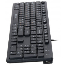 Клавиатура Оклик 520M2U черный/черный USB slim Multimedia