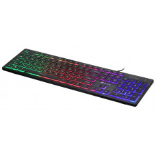 Клавиатура Оклик 550ML белый USB slim Multimedia LED