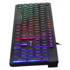 Клавиатура Оклик 550ML белый USB slim Multimedia LED