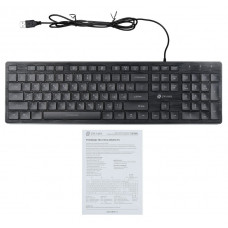 Клавиатура Оклик 550ML белый USB slim Multimedia LED