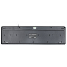 Клавиатура Оклик 550ML черный USB slim Multimedia LED (1061617)