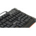 Клавиатура Оклик 717G BLACK DEATH черный/оранжевый USB Multimedia for gamer LED (476395) кабель 1.5м