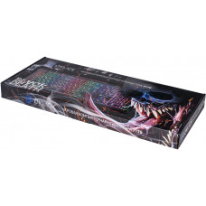 Клавиатура Оклик 717G BLACK DEATH черный/оранжевый USB Multimedia for gamer LED (476395) кабель 1.5м