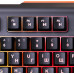 Клавиатура Оклик 717G BLACK DEATH черный/оранжевый USB Multimedia for gamer LED (476395) кабель 1.5м