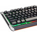 Клавиатура Оклик 717G BLACK DEATH черный/оранжевый USB Multimedia for gamer LED (476395) кабель 1.5м