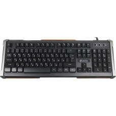 Клавиатура Оклик 717G BLACK DEATH черный/оранжевый USB Multimedia for gamer LED (476395) кабель 1.5м