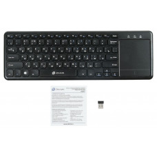 Клавиатура Оклик 830ST черный USB беспроводная slim Multimedia Touch
