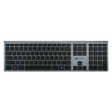 Клавиатура Оклик 890S серый USB беспроводная slim