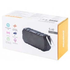 Колонка порт. Digma S-40 черный 10W 1.0 BT 2000mAh (SP4010B)