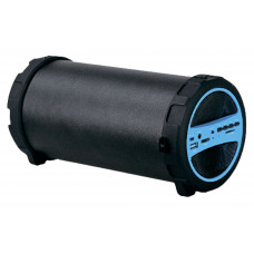 Колонка порт. Hyundai H-PAC220 черный/голубой 10W 1.0 BT/3.5Jack/USB