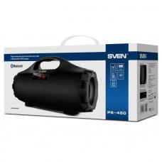 Колонка порт. Sven PS-460 черный 18W 1.0 BT/USB 10м 1800mAh