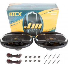 Колонки автомобильные Kicx JM-693 180Вт 90дБ 4Ом 16x23см (6x9дюйм) (ком.:2кол.) коаксиальные трехполосные
