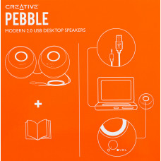 Колонки Creative PEBBLE MF1680 2.0 черный 4.4Вт
