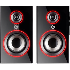 Колонки Defender Solar 20 2.0 черный 20Вт BT беспроводные BT