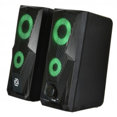 Колонки Оклик OK-127 2.0 черный 6Вт