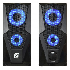 Колонки Оклик OK-127 2.0 черный 6Вт