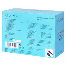 Колонки Оклик OK-161 2.0 черный/вишня 6Вт