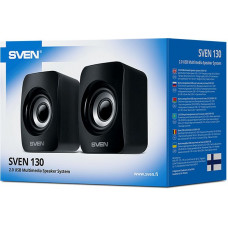 Колонки Sven 130 2.0 черный 6Вт портативные