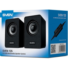 Колонки Sven 135 2.0 черный 6Вт портативные