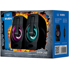 Колонки Sven 255 2.0 черный 6Вт портативные