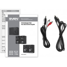 Колонки Sven АС SPS-614 2.0 черный 40Вт BT