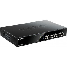 Коммутатор D-Link DGS-1008MP/B1A 8x1Гбит/с 8PoE+ 125W неуправляемый