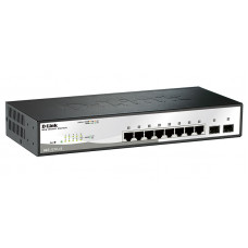 Коммутатор D-Link DGS-1210-10/F1A 8x1Гбит/с 2SFP управляемый