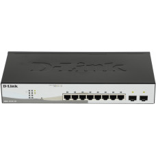 Коммутатор D-Link DGS-1210-10/F1A 8x1Гбит/с 2SFP управляемый