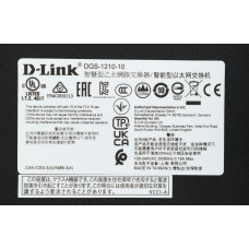 Коммутатор D-Link DGS-1210-10/F1A 8x1Гбит/с 2SFP управляемый