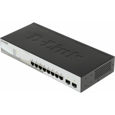 Коммутатор D-Link DGS-1210-10/F1A 8x1Гбит/с 2SFP управляемый