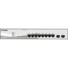 Коммутатор D-Link DGS-1210-10/F1A 8x1Гбит/с 2SFP управляемый