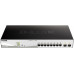 Коммутатор D-Link DGS-1210-10MP/FL (L2) 8x1Гбит/с 2SFP 8PoE+ 130W управляемый