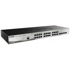 Коммутатор D-Link DGS-1210-28/ME/B 24x1Гбит/с 24xКомбо(1000BASE-T/SFP) 4SFP управляемый