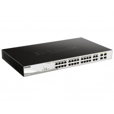 Коммутатор D-Link DGS-1210-28P/F DGS-1210-28P/F5A 24x1Гбит/с 4xКомбо(1000BASE-T/SFP) 24PoE 193W управляемый