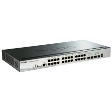 Коммутатор D-Link DGS-1510-28P/A1A 24x1Гбит/с 2SFP 2SFP+ 24PoE 193W управляемый