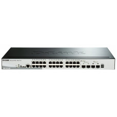 Коммутатор D-Link DGS-1510-28P/A1A 24x1Гбит/с 2SFP 2SFP+ 24PoE 193W управляемый