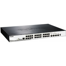 Коммутатор D-Link DGS-1510-28XMP/A1A 24x1Гбит/с 4xКомбо(10GBase-T/SFP+) 4SFP+ 24PoE+ 370W управляемый