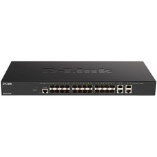 Коммутатор D-Link DXS-1210-28S DXS-1210-28S/A1A (L2+) 4x10Гбит/с 24SFP+ настраиваемый