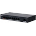 Коммутатор Dahua DH-PFS3009-8ET1GT-96 8x100Мбит/с 1x1Гбит/с 7PoE+ 1PoE++ 96W неуправляемый