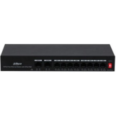 Коммутатор Dahua DH-PFS3010-8ET-65 10x100Mb 8PoE+ 65W неуправляемый